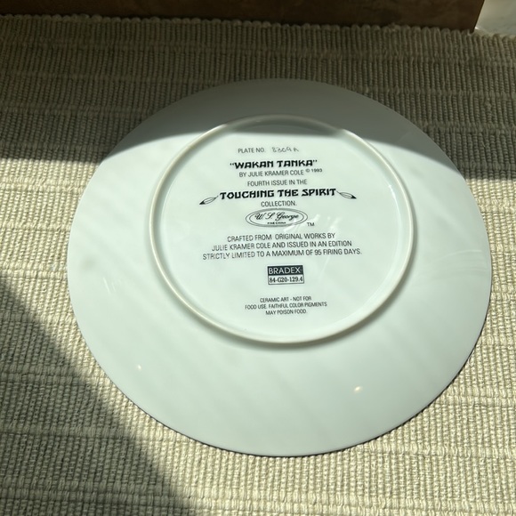 Vintage W.S George Collectors Lt # Plate ~ Wakan Tanka  - By Julie Krame… - Picture 2 of 3